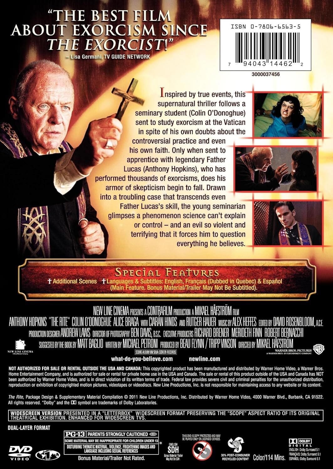 THE RITE (DVD) BRAND NEW!!! & SEALED!!!