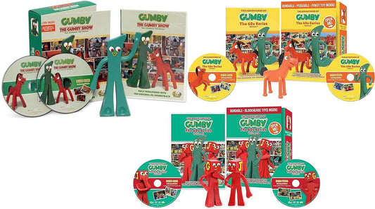 The Gumby Show Complete 1950's AND 1960's (Volumes 1-2) With TOYS DVD BRAND NEW!