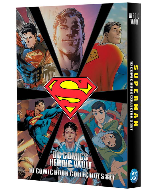 DC Comics Heroic Vault: Superman - 10 Comic Book Limited Edition Collector’s Set (All #1 Issues)