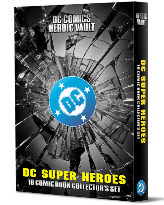 DC Comics Heroic Vault: Super Heroes - 10 Comic Book Limited Edition Collector’s Set (All #1 Issues)