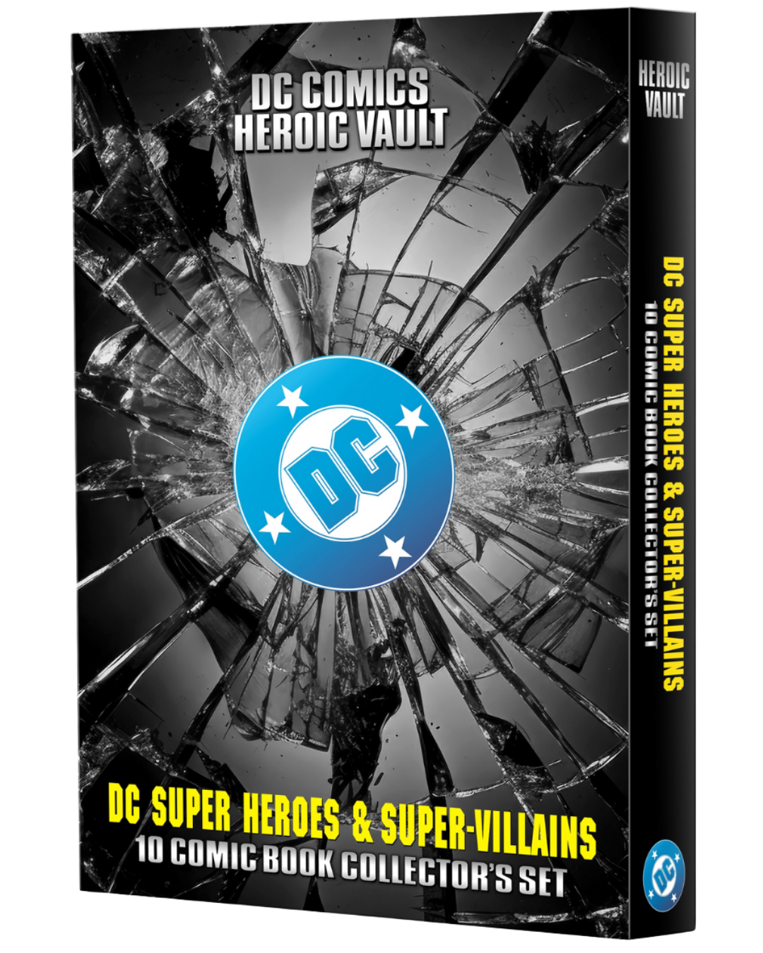 DC Comics Heroic Vault: Super Heroes & Super-Villains - 10 Comic Book Limited Edition Collector’s Set (All #1 Issues)
