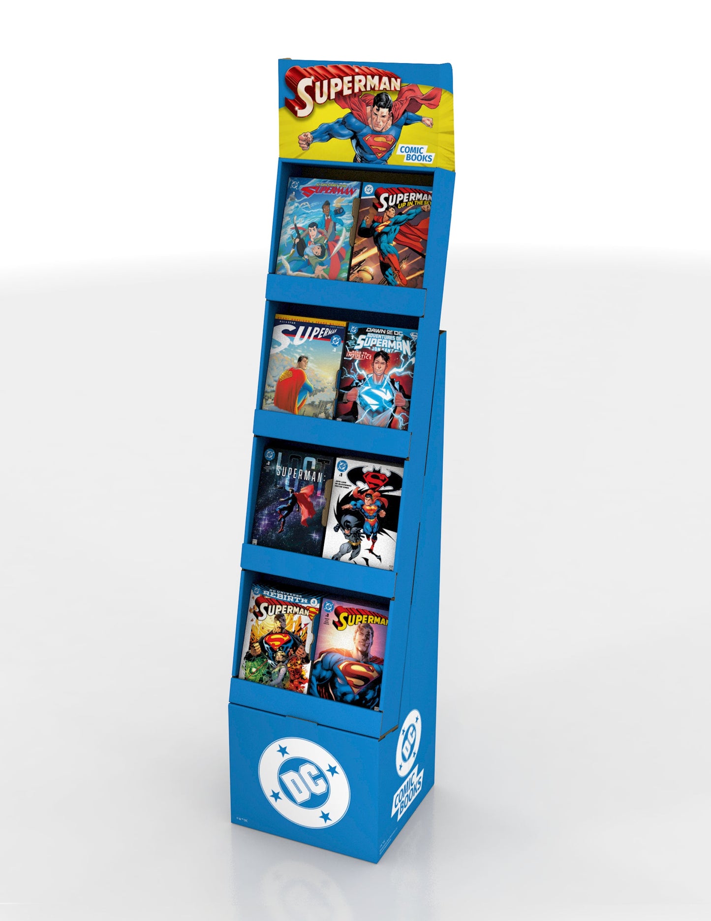 🎁 DC Comic Book Standee Display - Superman Header (Comics Not Included) (100% off)