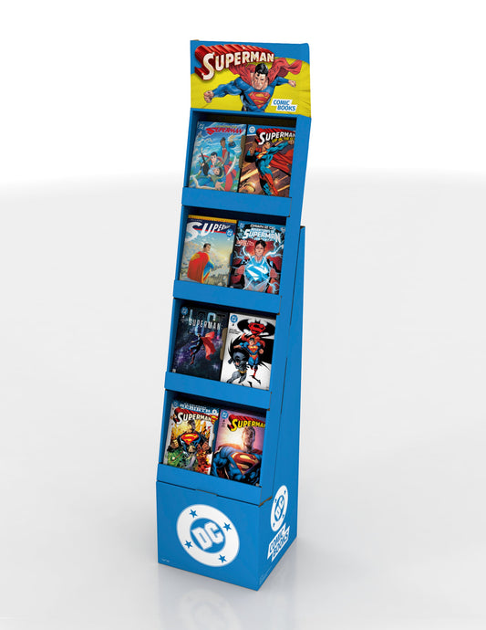 🎁 DC Comic Book Standee Display - Superman Header (Comics Not Included) (100% off)