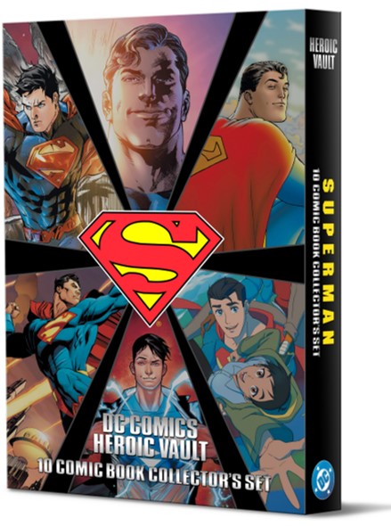 DC Comics Heroic Vault: Superman - 10 Comic Book Limited Edition Collector’s Set (All #1 Issues)