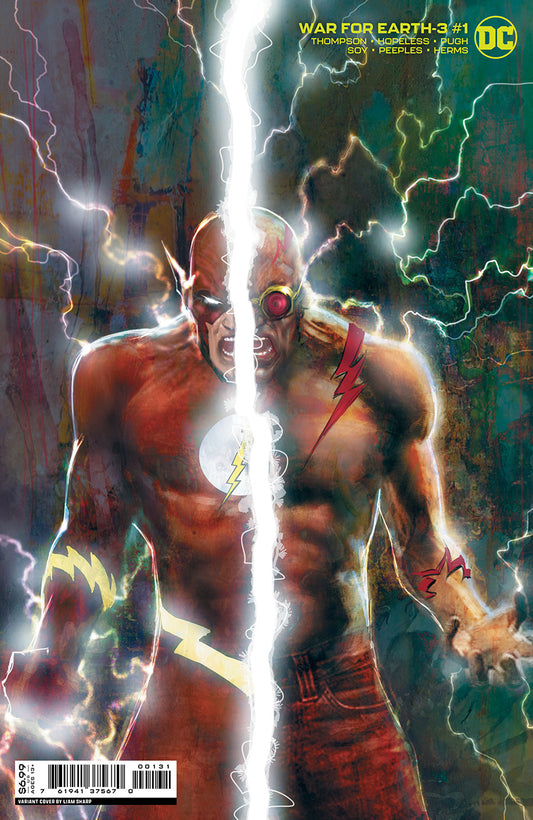 War For Earth-3 #1 Cover C Liam Sharp Card Stock 1:25 Incentive Variant Cover