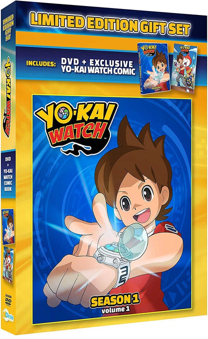 YO-KAI WATCH Season 1 Vol 1 DVD Limited Edition Gift Set + Comic Book BRAND NEW