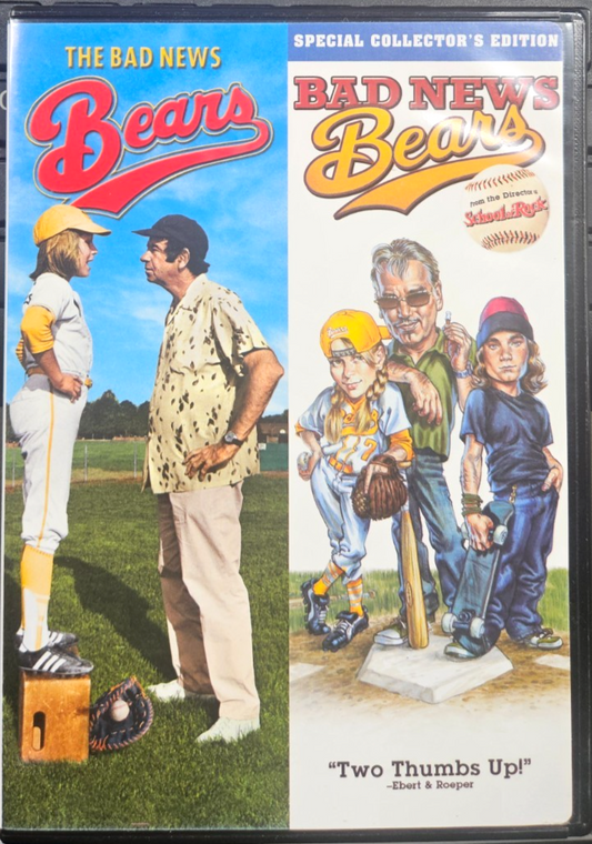 THE BAD NEWS BEARS/ BAD NEWS BEARS TWO THUMBS UP (DVD) NEW!!!