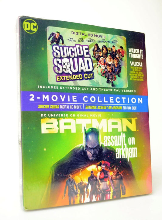 SUICIDE SQUAD+BATMAN ASSAULT ON ARKHAM 2-MOVIE COLLECTION (BLU-RAY) BRAND NEW!!!