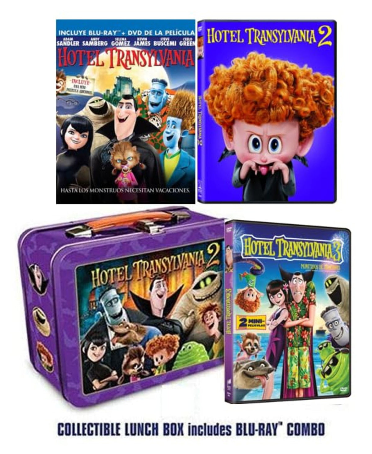 Ultimate Hotel Transylvania Trilogy DVD Collection+ LUNCH BOX