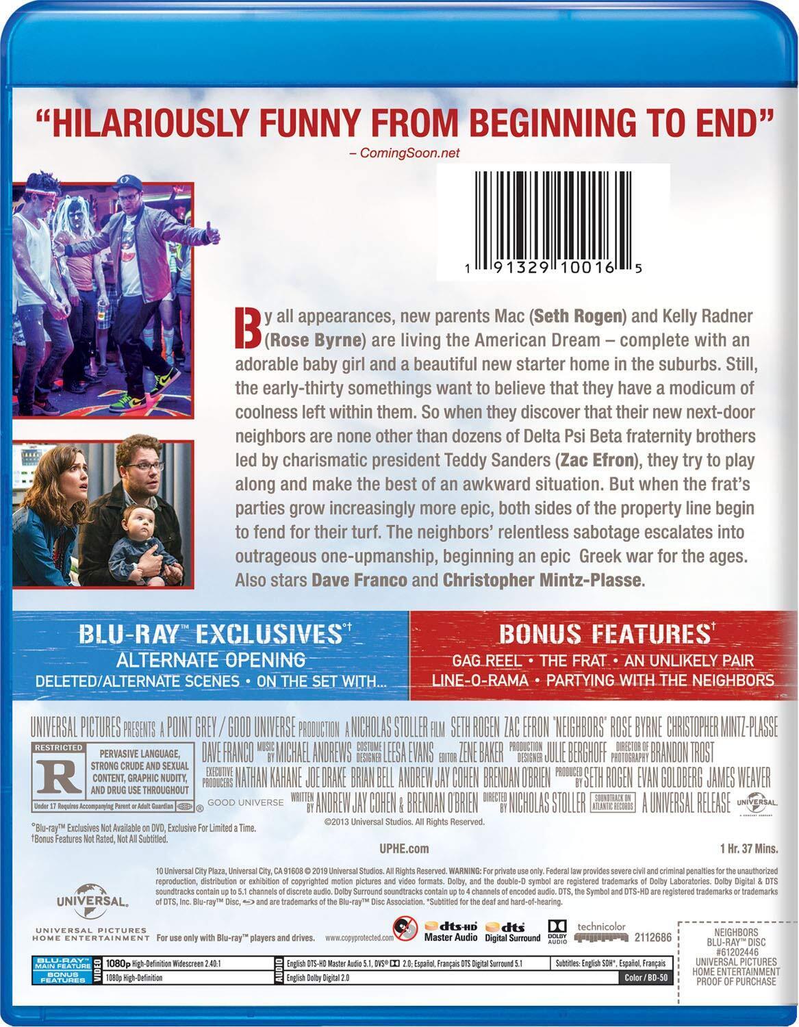 NEIGHBORS (BLU-RAY) BRAND NEW!!!