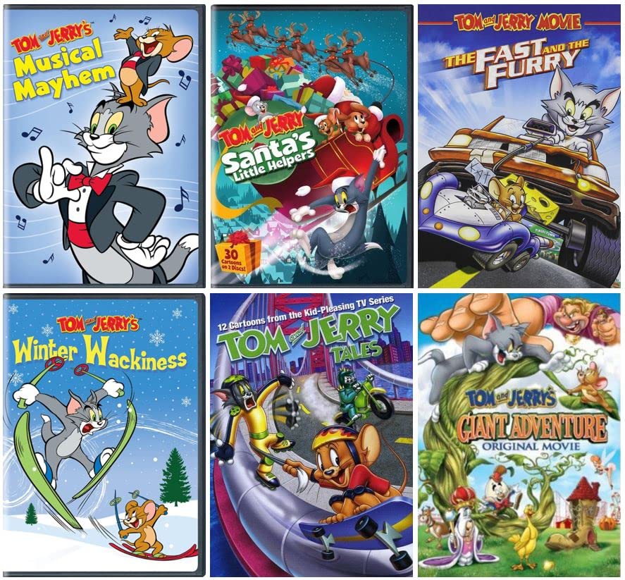 Tom and Jerry Collection Volume 2 - Musical Mayhem/ Tom & Jerry Tales Season 1 / The Movie / Around the World/ Pint-Sized Pals