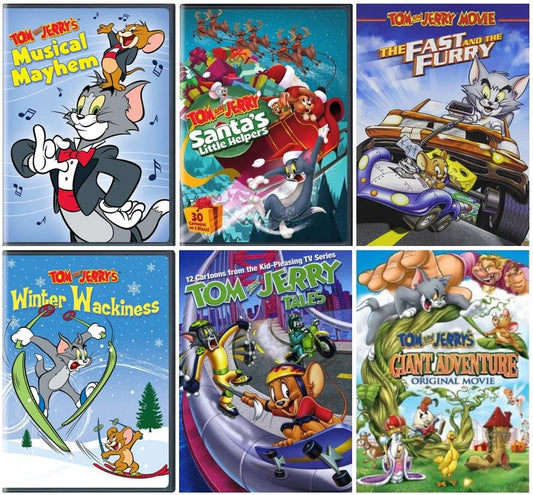 Tom and Jerry Collection Volume 2 - Musical Mayhem/ Tom & Jerry Tales Season 1 / The Movie / Around the World/ Pint-Sized Pals