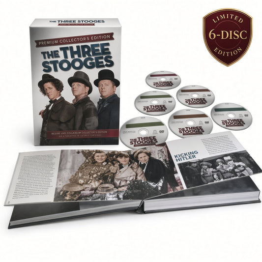 The Three Stooges Premium Collector’s Edition 6 DVD + Book