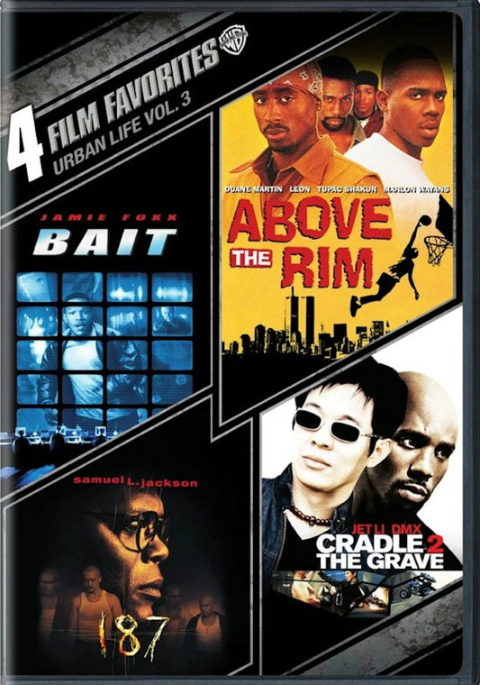 4 Film Favorites Urban Life Vol. 3 - Above the Rim / Bait / 187 / (DVD) NEW!!!