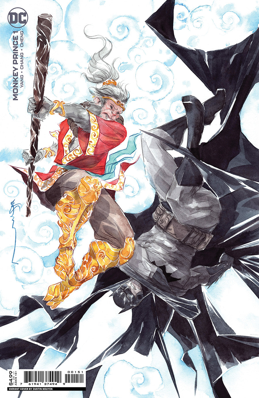 Monkey Prince #1 Cover F Dustin Nguyen Card Stock 1:50 Incentive Variant Cover