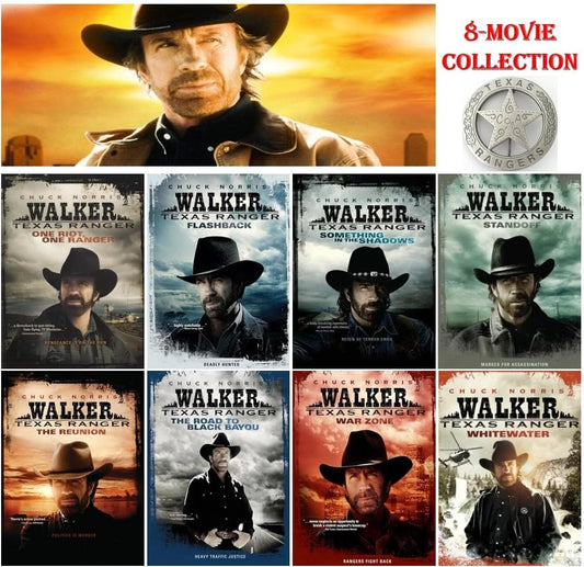 Walker Texas Ranger 8-Movie Collection: dvd brand new!!!