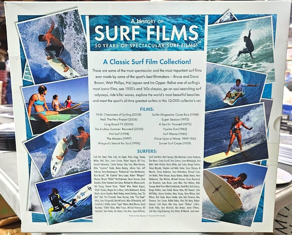A History of Surf Films 50 Years 12 DISC BOX SET (DVD) BRAND NEW!!!