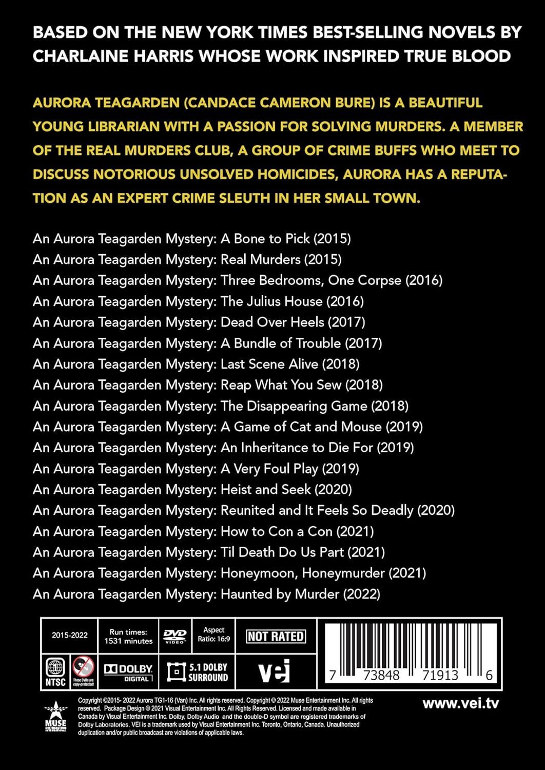 THE AURORA TEAGARDEN 18 Mysteries Movie COLLECTION (DVD) NEW!!!