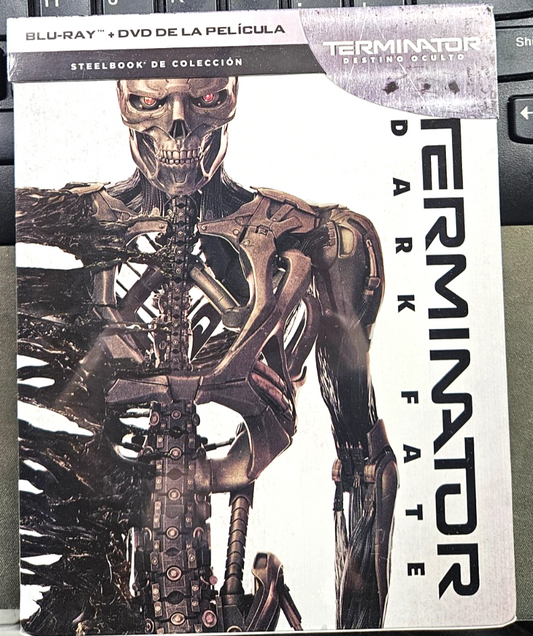 TERMINATOR DARK FATE (BLU-RAY+DVD) STEEL BOOK BRAND NEW!!! & SEALED!!! REGION 1