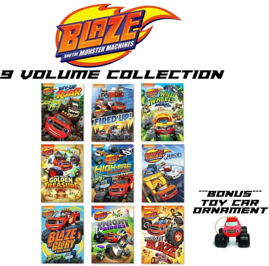 Blaze and the Monster Machines 9-Volume Nick Jr. DVD Collection + Bonus Ornament