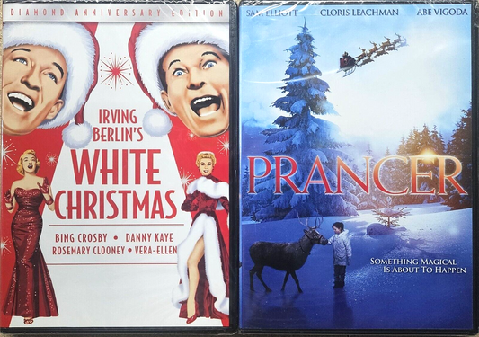 A HOLIDAY 2-PACK DVD COLLECTION WHITE CHRISTMAS / PRANCER BRAND NEW!!!