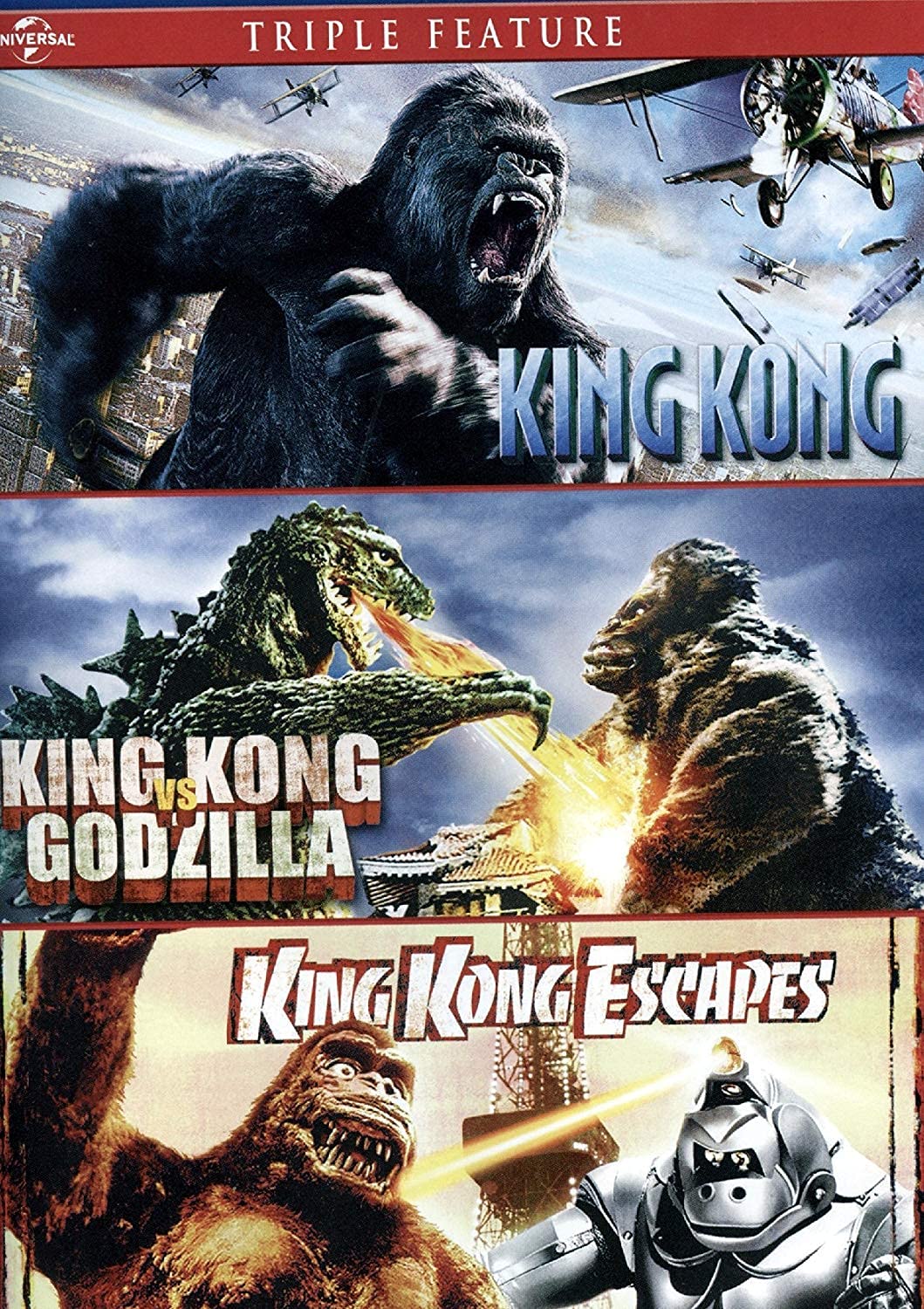 King Kong Triple Feature: King Kong / vs Godzilla / Escapes [DVD]