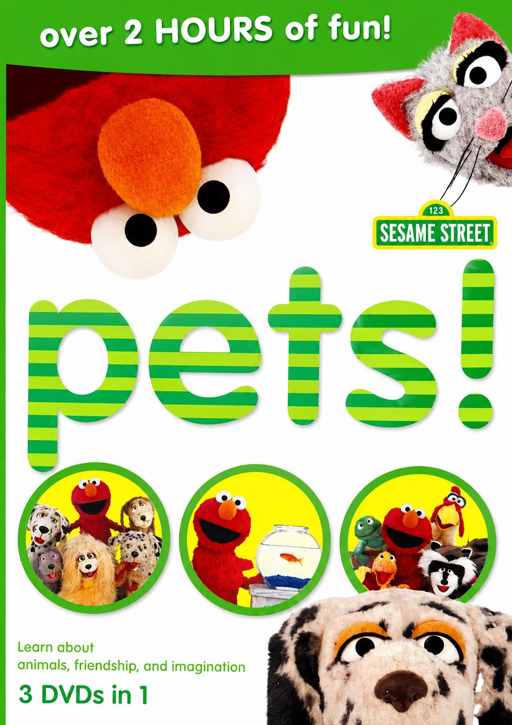 Sesame Street Pets! (3 DVD'S in 1) Brand New!!!