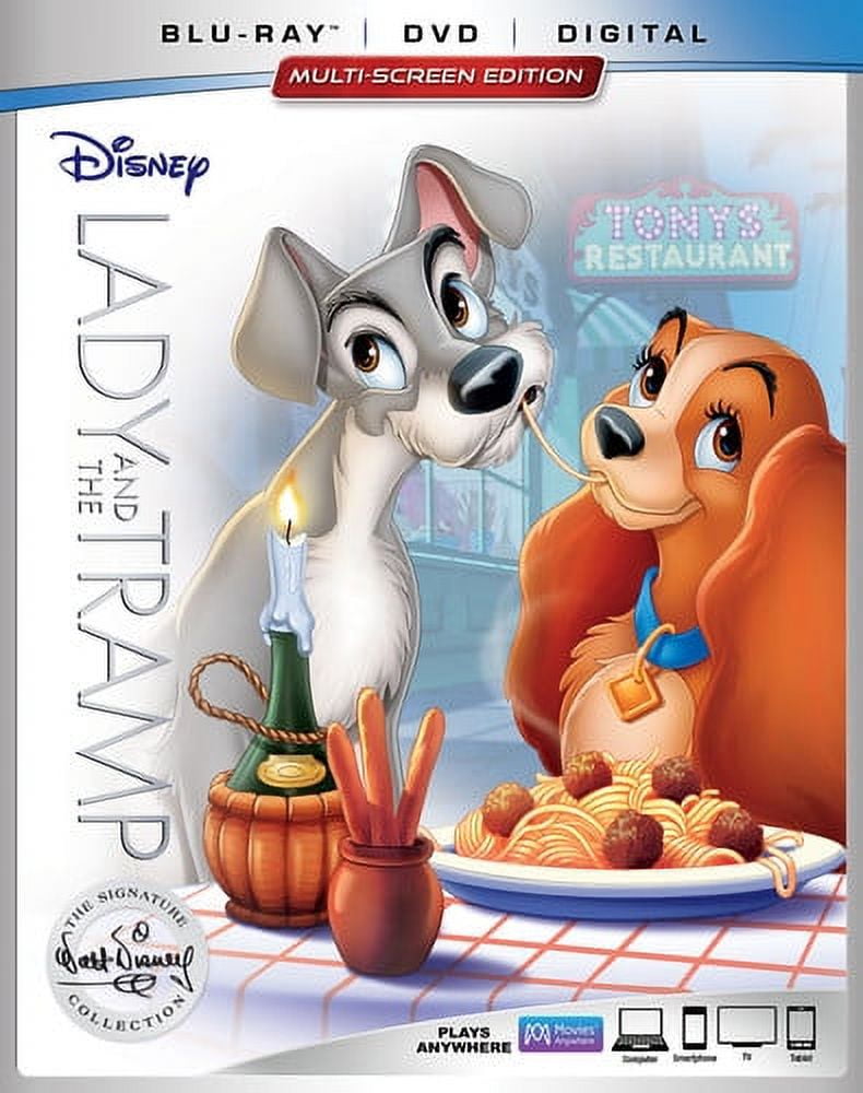 Lady and the Tramp (Blu-Ray + DVD + DIGITAL HD) BRAND NEW!!!