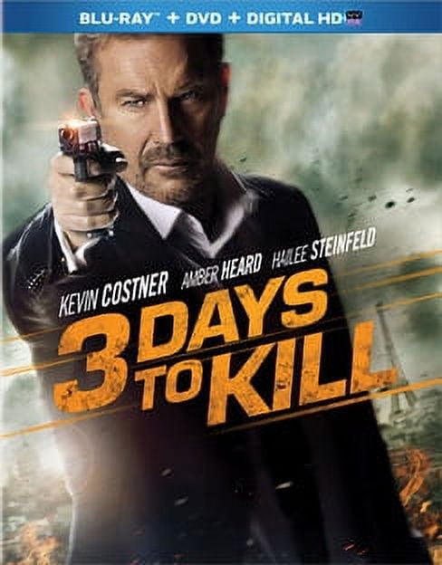 3 Days to Kill (Blu-ray + DVD + Digital HD) Brand New!!