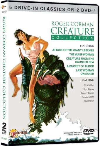 ROGER CORMAN CREATURE COLLECTION - 5 DRIVE-IN CLASSIC FILMS (2-DISC) / DVD NEW!!