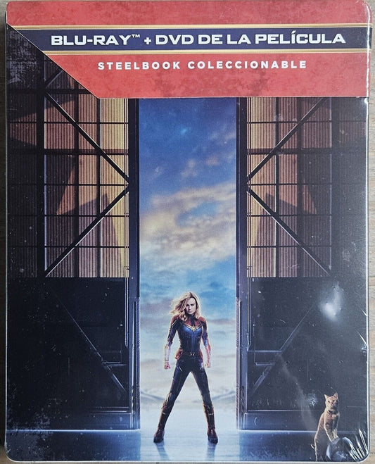 Captain Marvel - Limited Edition Steelbook [Blu-ray + DVD] English & Spanish Audio