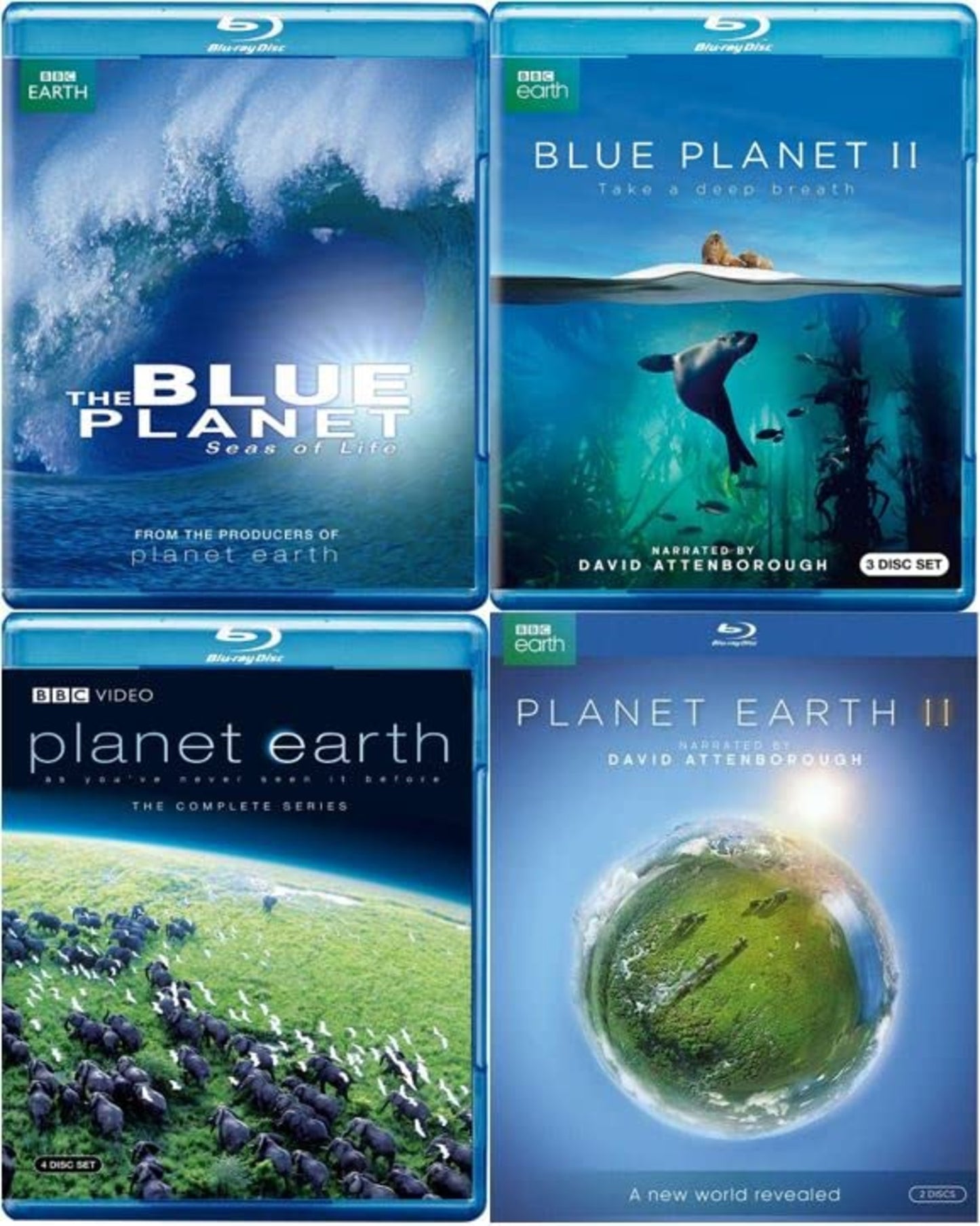 Blue Planet & Planet Earth 4-Volume BBC Blu-ray Collection