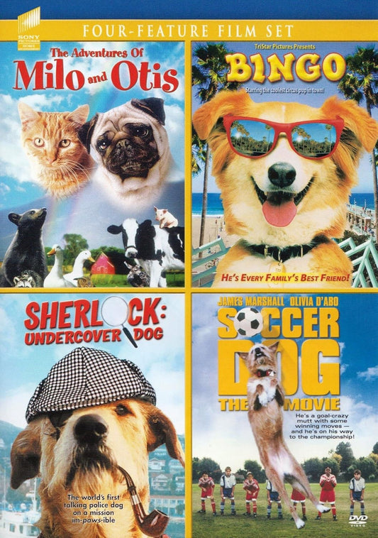 The Adventures of Milo and Otis / Bingo / Sherlock: Undercover Dog / Soccer Dog: The Movie (DVD)