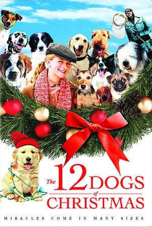 THE 12 DOGS OF CHRISTMAS MIRACLES COME IN MANY SIZES (DVD) BRAND NEW!!!