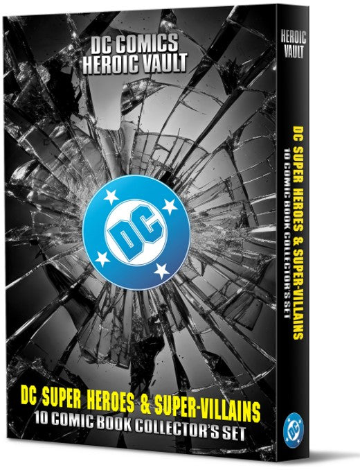 DC Comics Heroic Vault: Super Heroes & Super-Villains - 10 Comic Book Limited Edition Collector’s Set (All #1 Issues)