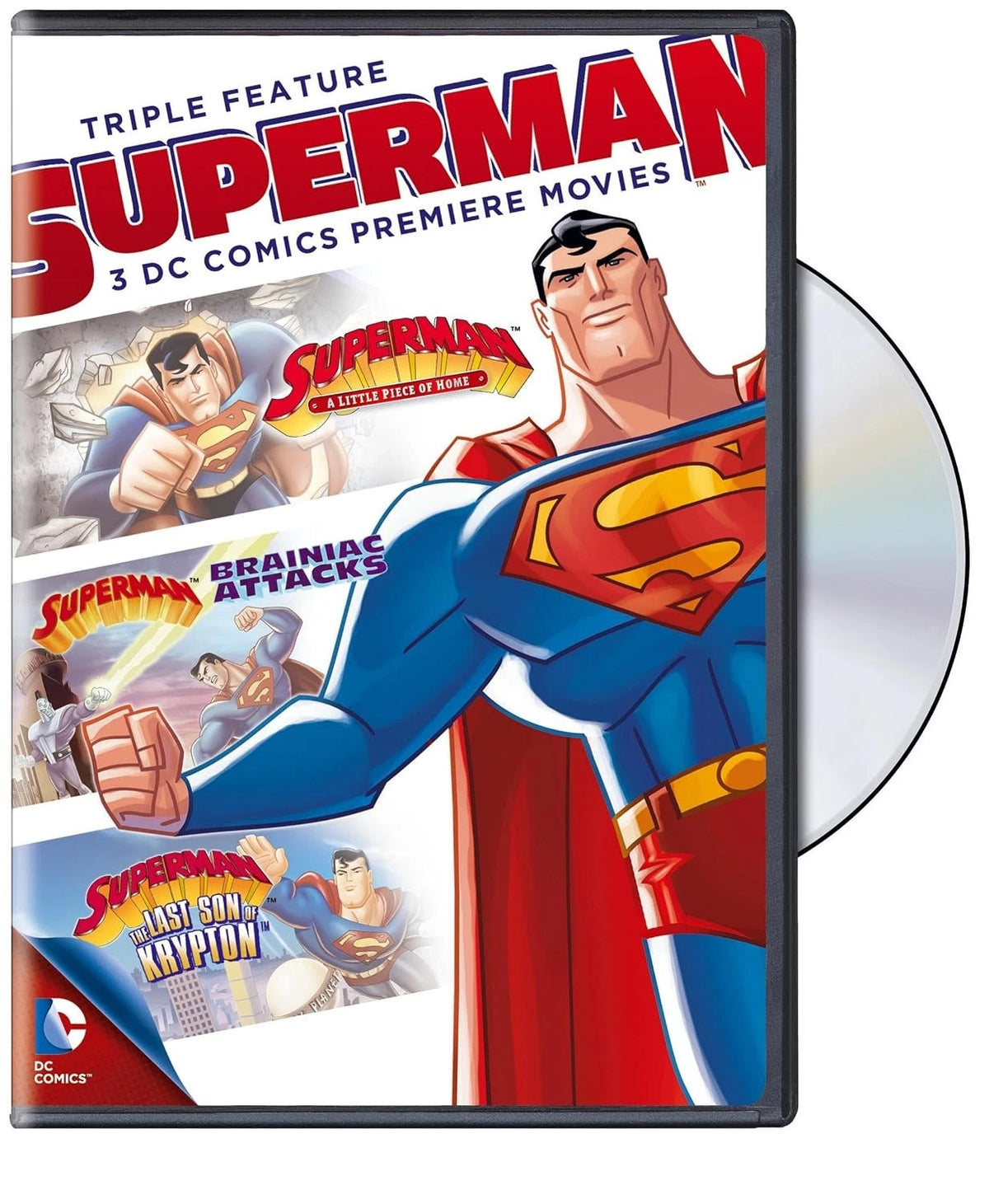Superman Triple Feature: 3 DC Comics Premiere Movies (DVD) BRAND NEW!!! & SEALED