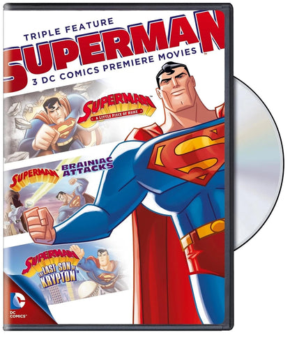 Superman Triple Feature: 3 DC Comics Premiere Movies (DVD) BRAND NEW!!! & SEALED