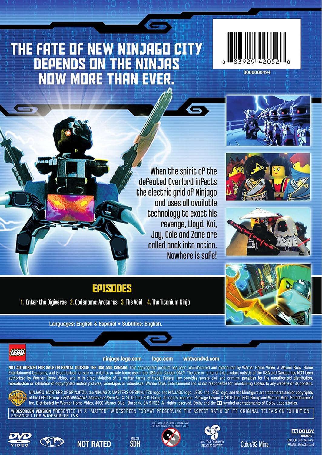 Lego Ninjago: Rebooted - Fall of the Golden Master Season 3, Part 2 (DVD)