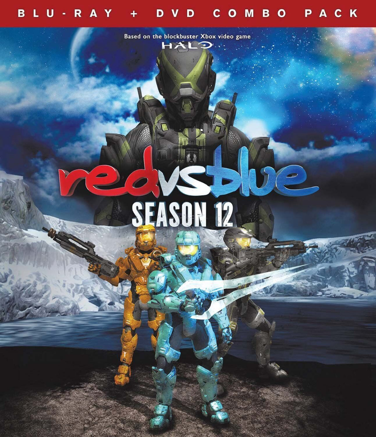 Red vs Blue - Season 12 (Blu-ray + DVD, Combo Pack) Brand New!!