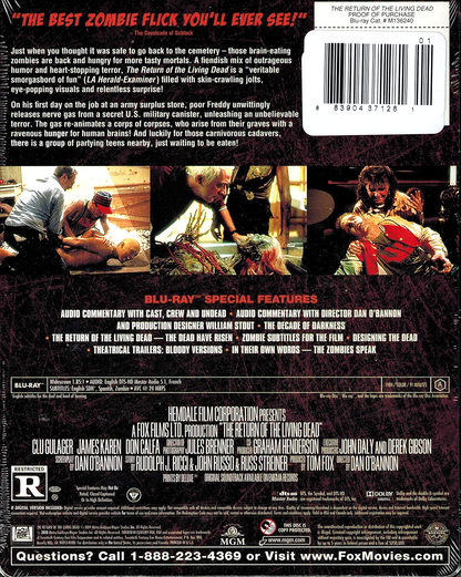 The Return Of The Living Dead (Limited Edition Blu-Ray Steelbook) NEW!!!