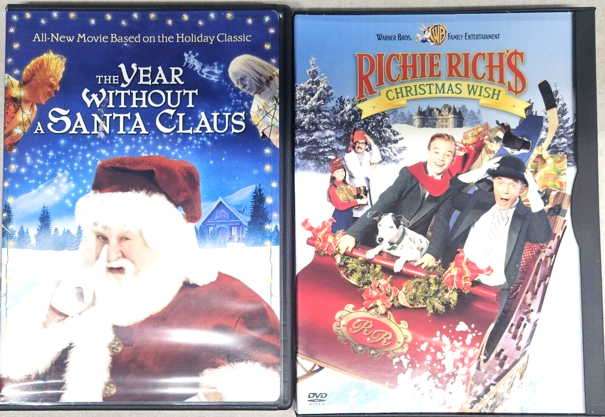 the year without Santa Claus / Richie rich$ Christmas wish 2-dvd pack new!!!