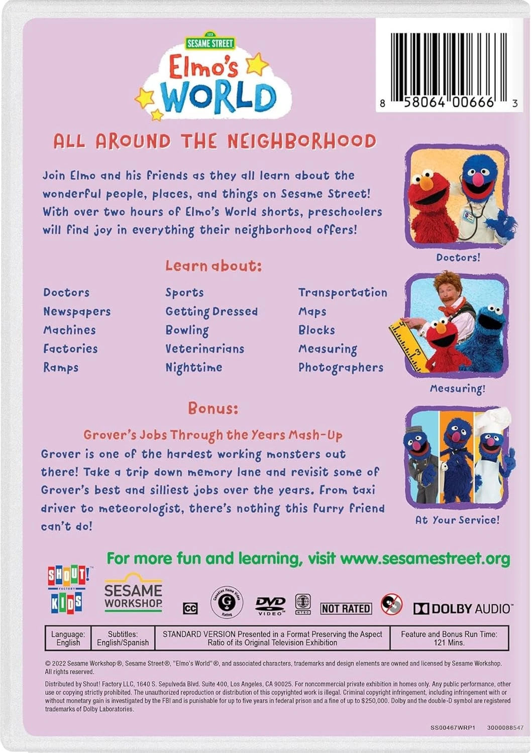 Sesame Street: Elmo's World: All Around The Neighborhood [DVD] BRAND NEW!!!